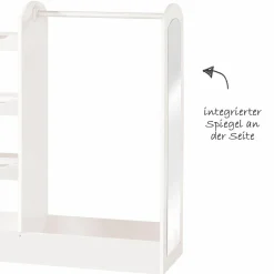 Kindergarderobe mit Regalabteil und Spiegel