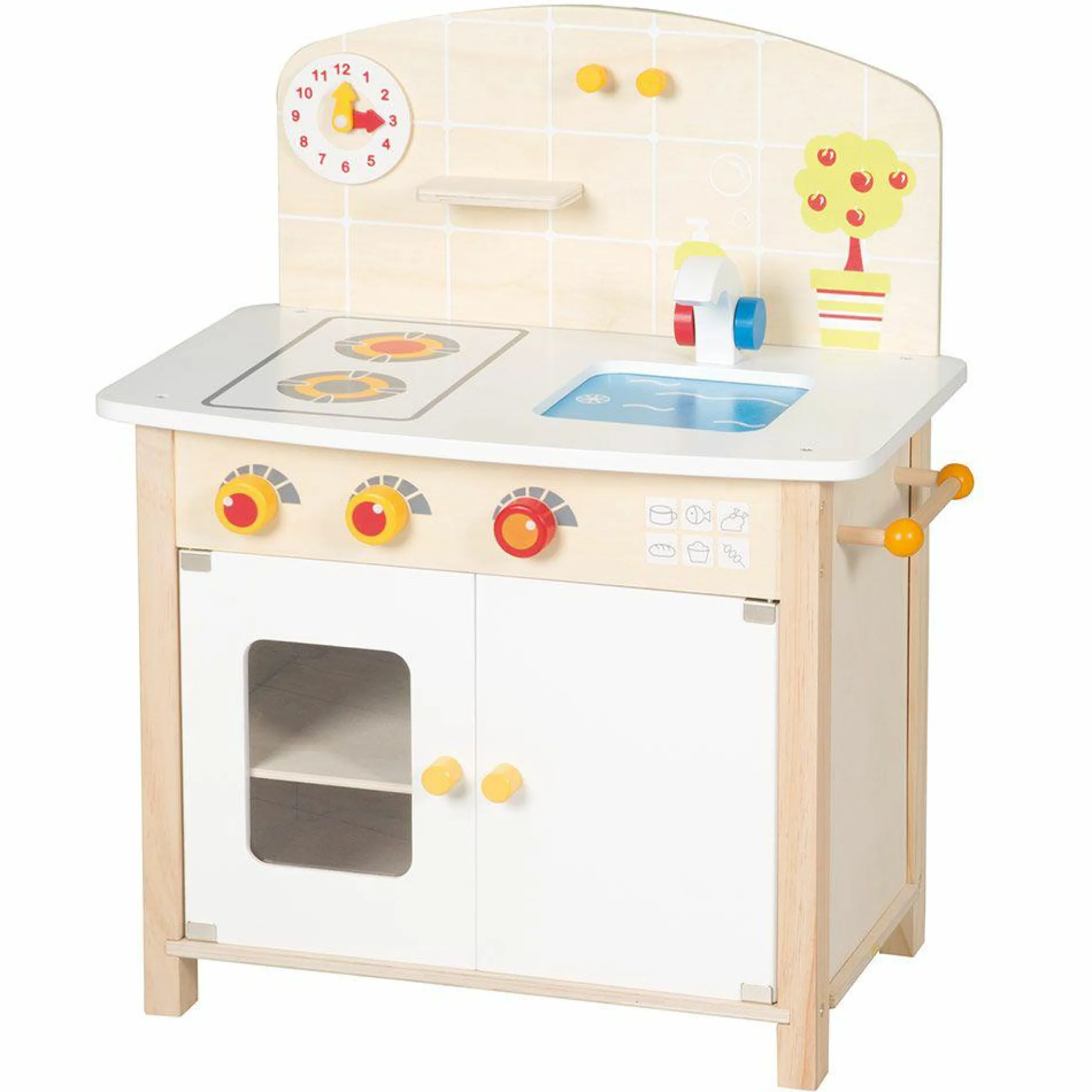 Kinderküche Mini inkl. Zubehör - Natur
