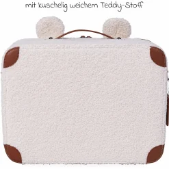 Kinderkoffer Mini Traveller - Teddy - Offwhite