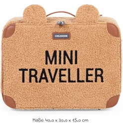 Kinderkoffer Mini Traveller - Teddy - Braun