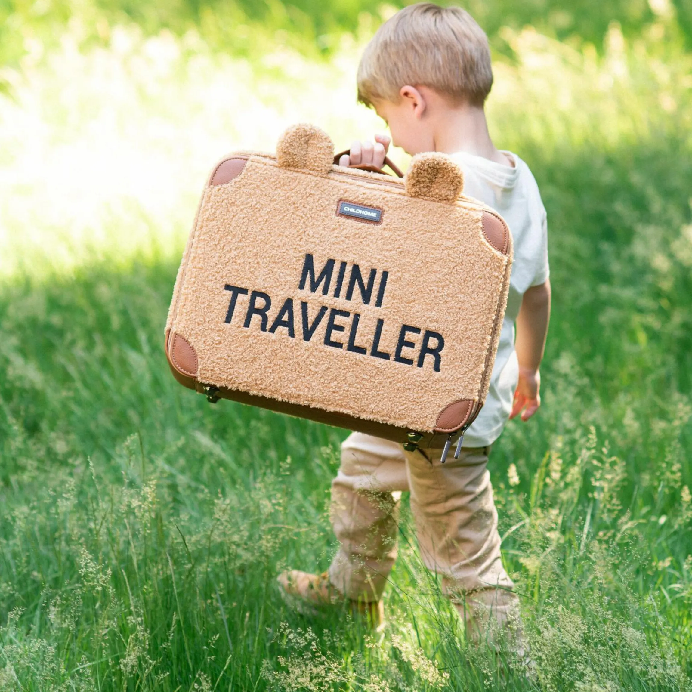 Kinderkoffer Mini Traveller - Teddy - Braun