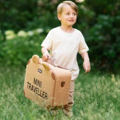 Kinderkoffer Mini Traveller - Teddy - Braun