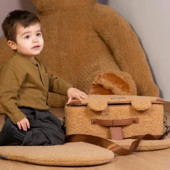 Kinderkoffer Mini Traveller - Teddy - Braun