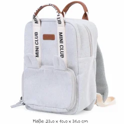Kinderrucksack Mini Club - Signature Canvas - Offwhite