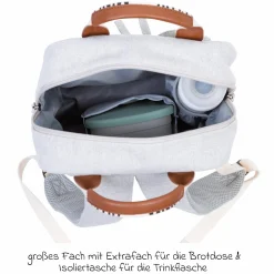 Kinderrucksack Mini Club - Signature Canvas - Offwhite