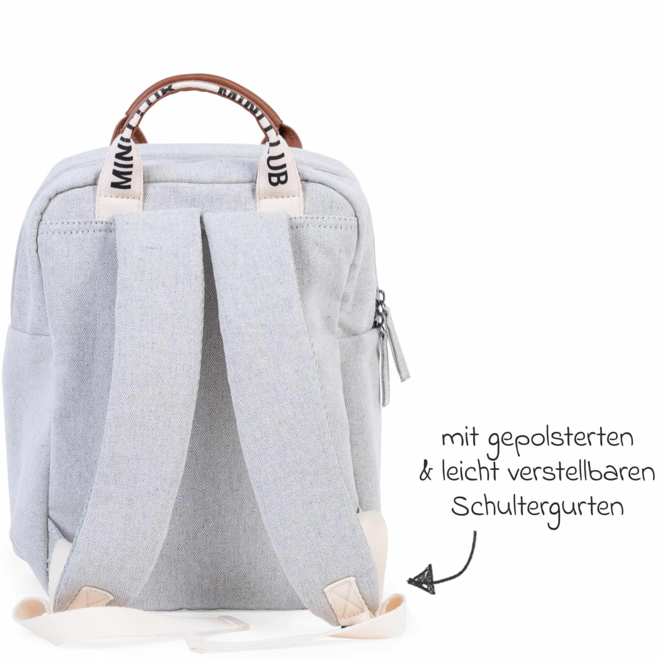 Kinderrucksack Mini Club - Signature Canvas - Offwhite