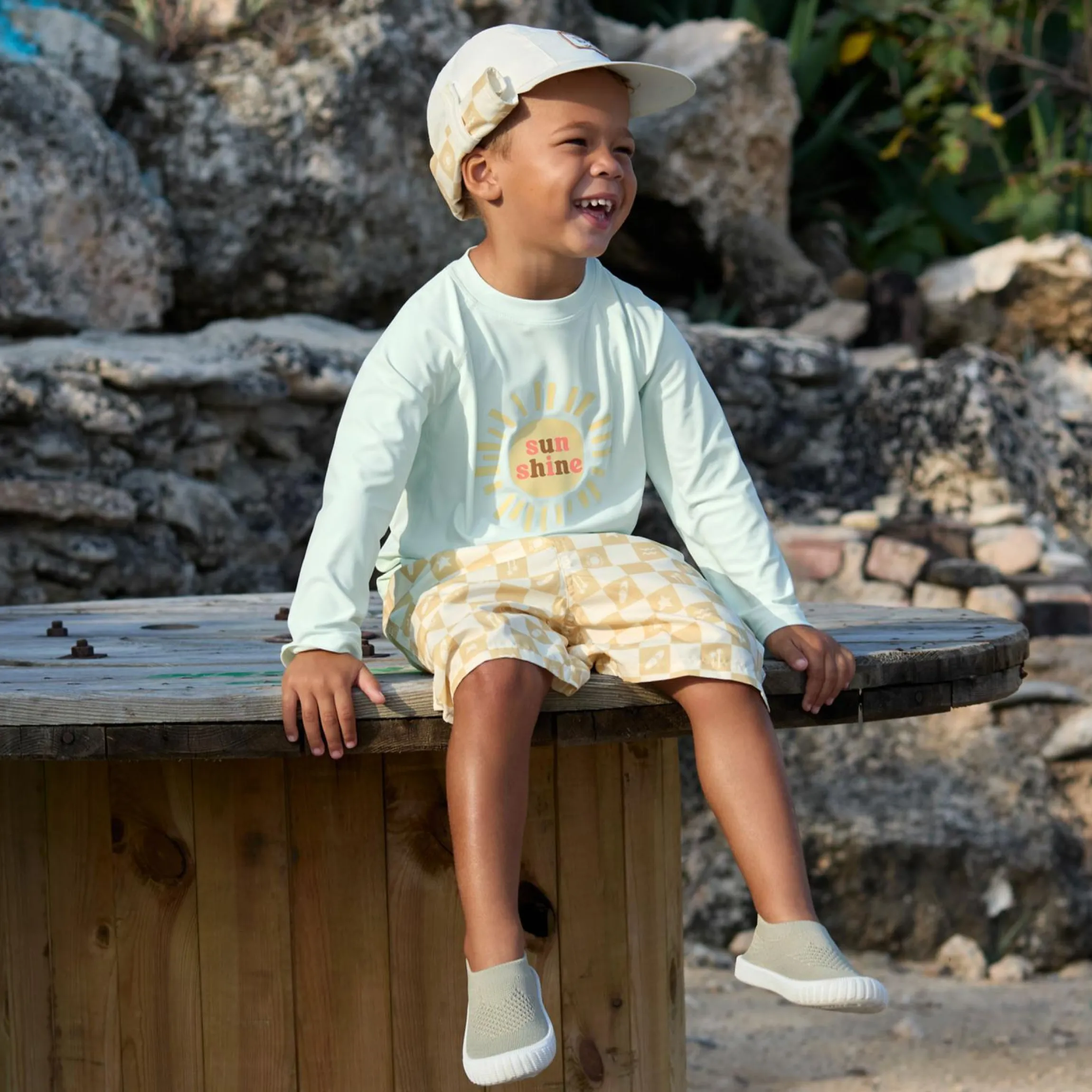 Kinder-Schuh / Badeschuh Allround Sneaker - Light Khaki - Gr. 25
