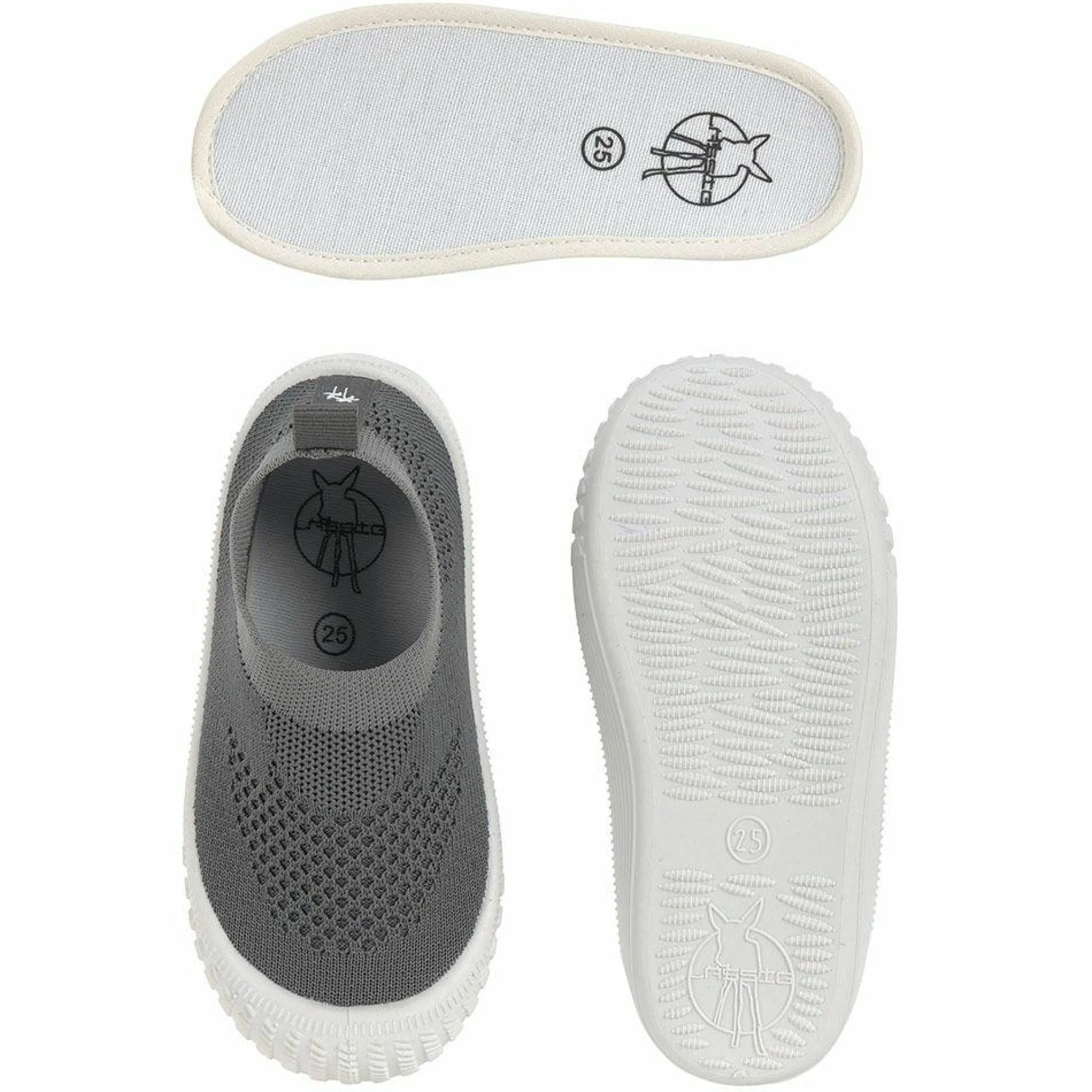 Kinder-Schuh / Badeschuh Allround Sneaker - Grey - Gr. 19