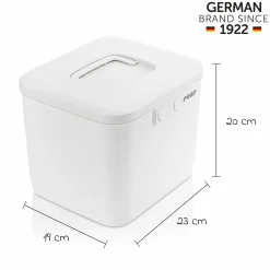 Kindersichere Aufbewahrungsbox SafeContainer für Wasch- und Spülmitteltabs und viel mehr - Weiß