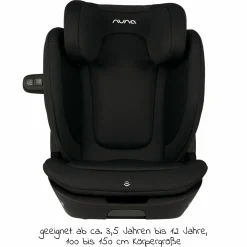 Kindersitz AACE LX i-Size ab 3,5 Jahre - 12 Jahre (100 cm -150 cm) inkl. Isofix - Caviar - Kollektion 2025