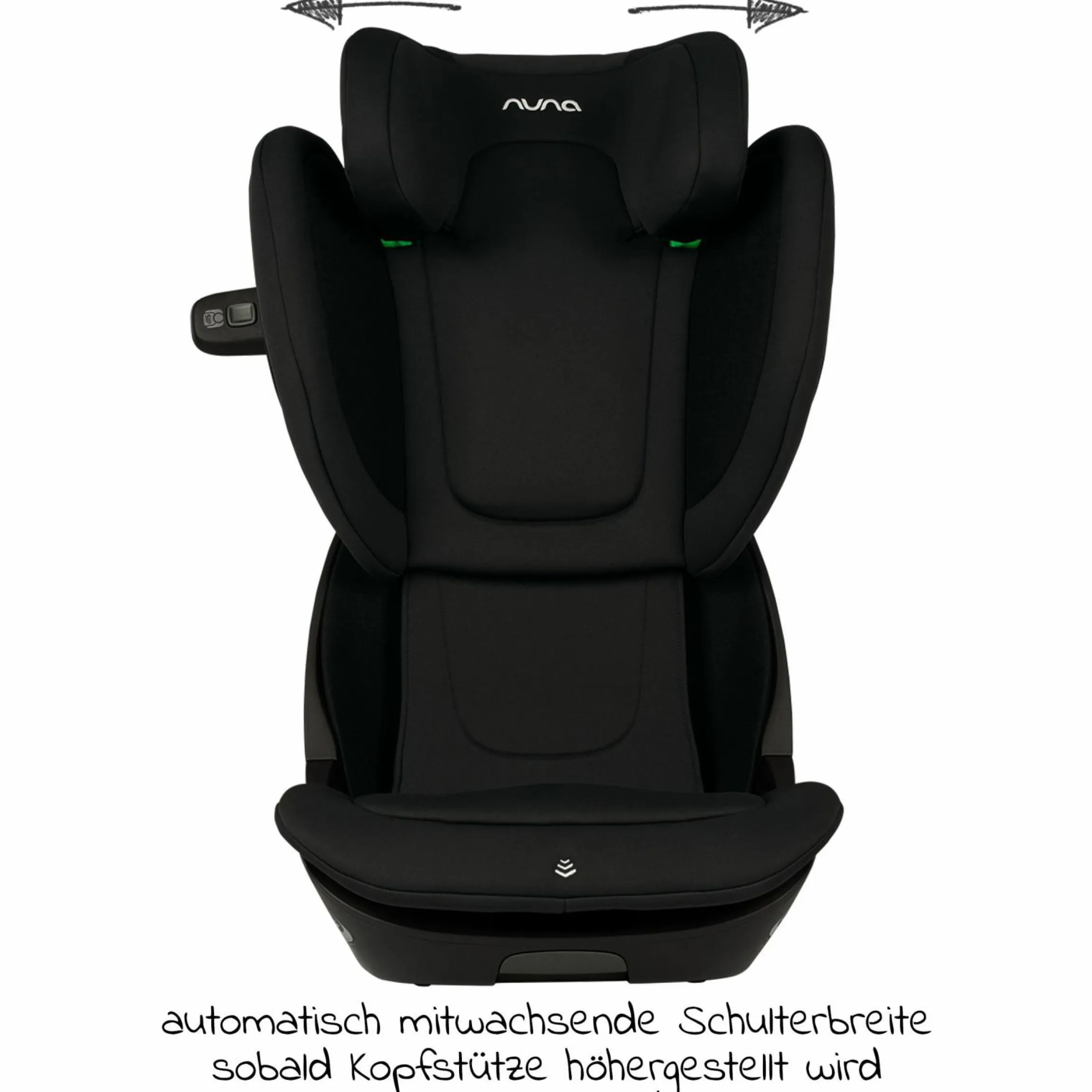 Kindersitz AACE LX i-Size ab 3,5 Jahre - 12 Jahre (100 cm -150 cm) inkl. Isofix - Caviar - Kollektion 2025