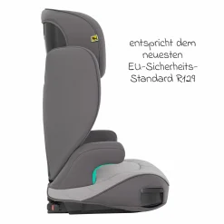 Kindersitz Affix i-Size R129 ab 3,5 Jahre - 12 Jahre (100 cm - 150 cm) nur 4,2 kg schwer mit Isofix & Getränkehalter - Iron - Kollektion 2025