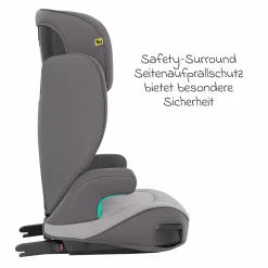 Kindersitz Affix i-Size R129 ab 3,5 Jahre - 12 Jahre (100 cm - 150 cm) nur 4,2 kg schwer mit Isofix & Getränkehalter - Iron - Kollektion 2025
