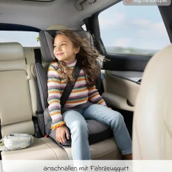 Kindersitz Affix i-Size R129 ab 3,5 Jahre - 12 Jahre (100 cm - 150 cm) nur 4,2 kg schwer mit Isofix & Getränkehalter - Midnight - Kollektion 2025