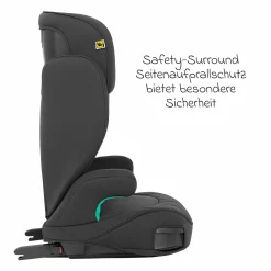 Kindersitz Affix i-Size R129 ab 3,5 Jahre - 12 Jahre (100 cm - 150 cm) nur 4,2 kg schwer mit Isofix & Getränkehalter - Midnight - Kollektion 2025