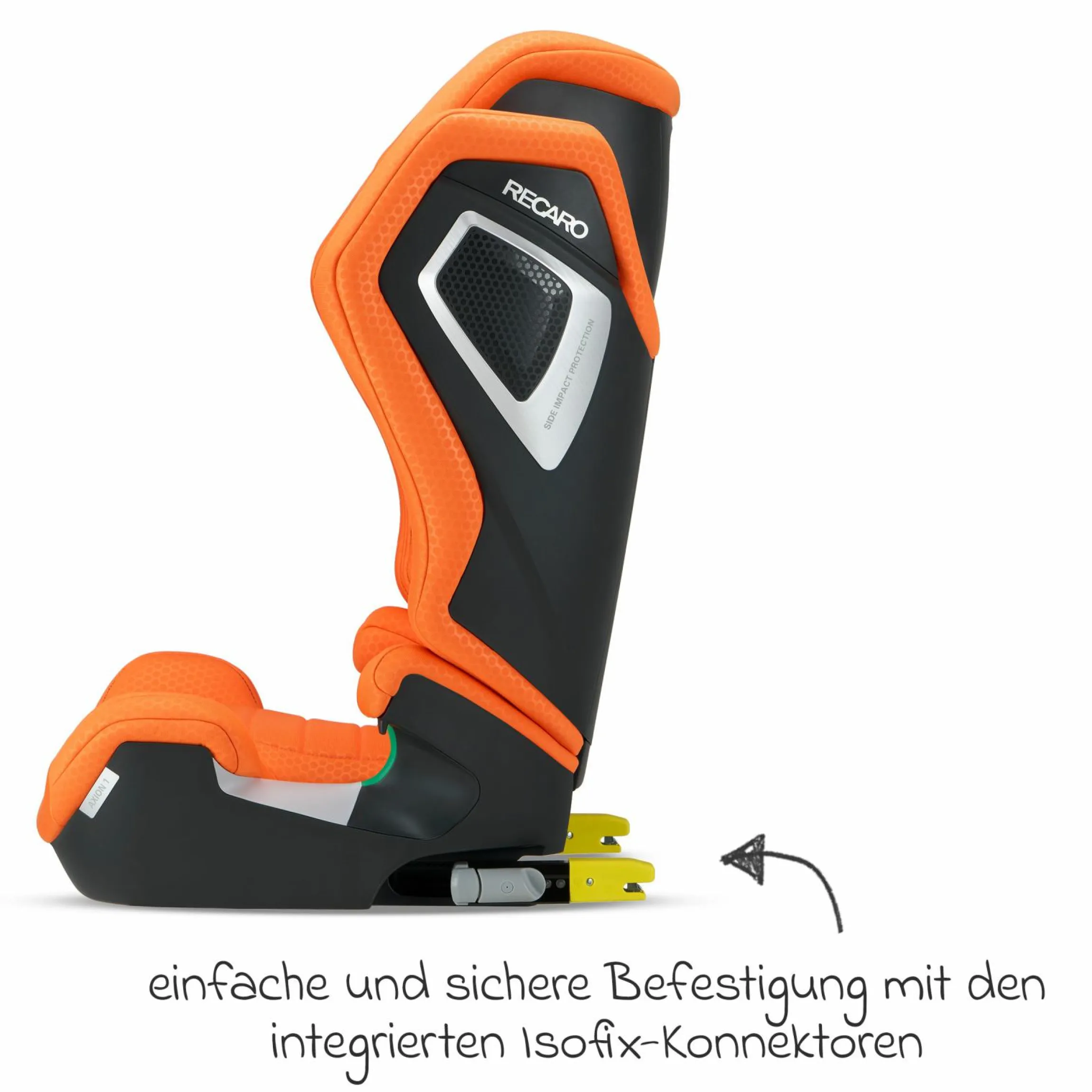 Kindersitz Axion 1 i-Size ab 3 Jahre bis 12 Jahre (100 cm - 150 cm) mit Isofix - Vibrant Orange - Kollektion 2025