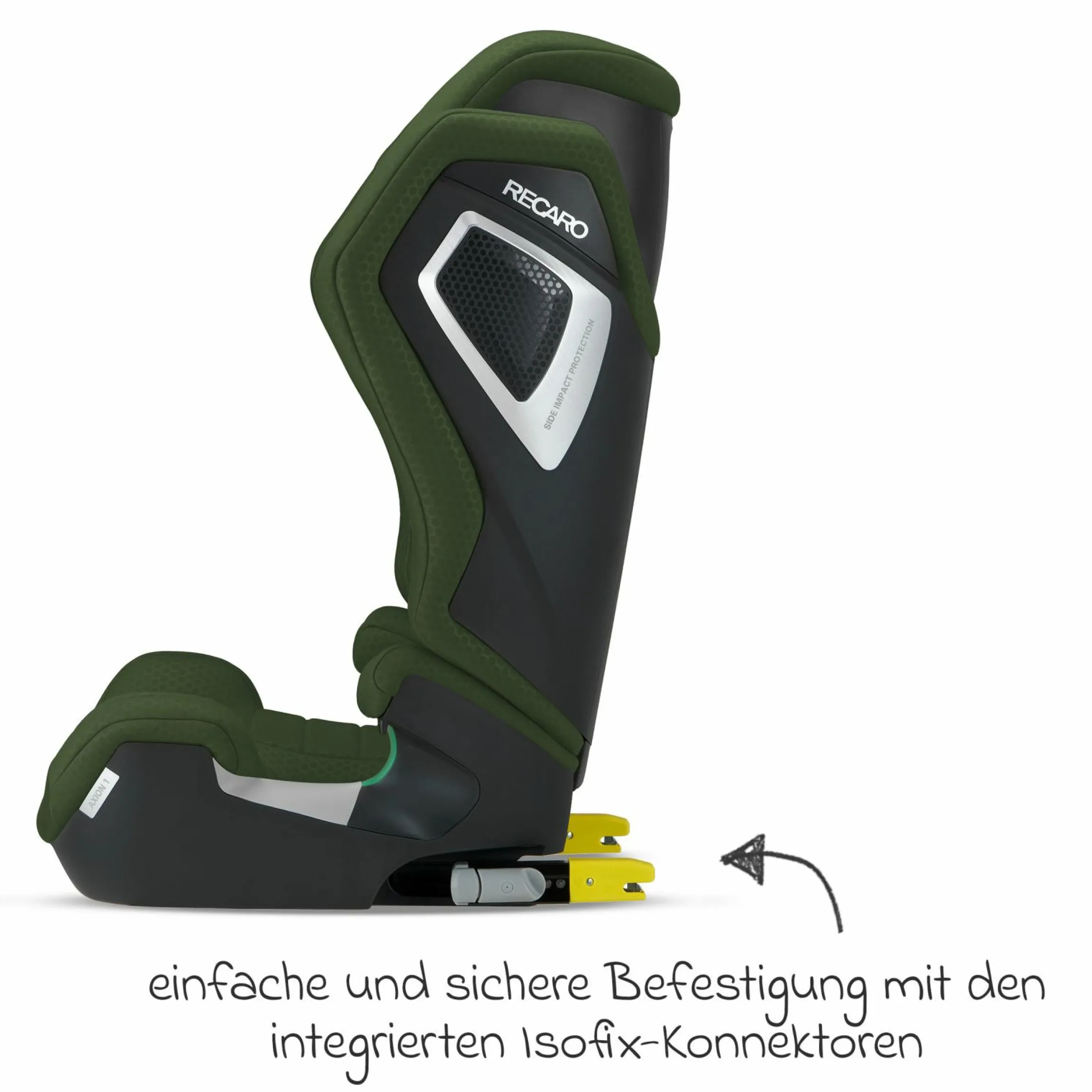 Kindersitz Axion 1 i-Size ab 3 Jahre bis 12 Jahre (100 cm - 150 cm) mit Isofix - Epic Green - Kollektion 2025