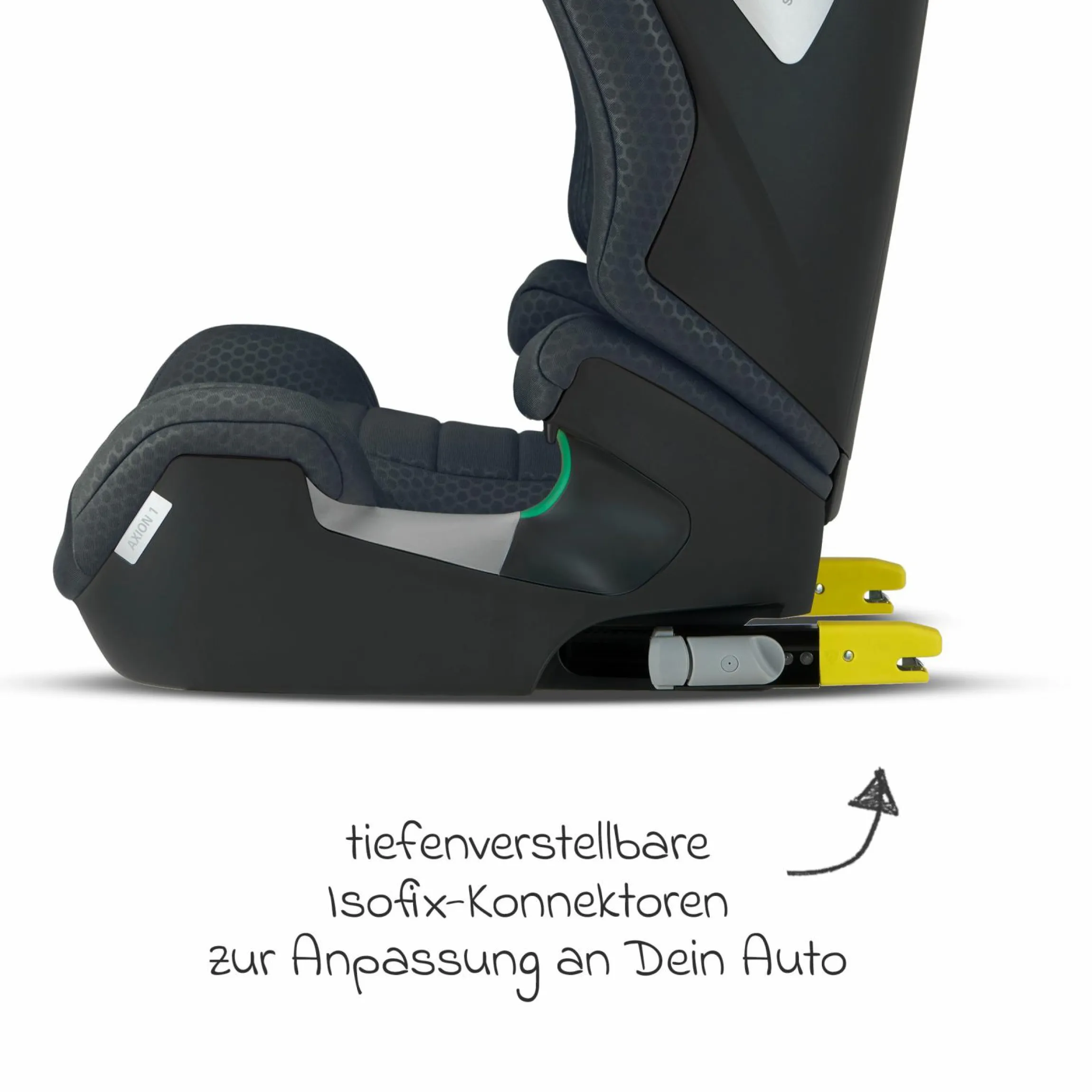 Kindersitz Axion 1 i-Size ab 3 Jahre bis 12 Jahre (100 cm - 150 cm) mit Isofix - Gallant Grey - Kollektion 2025
