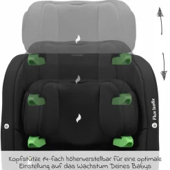Kindersitz Flux Isofix i-Size ab 15 Monate - 12 Jahre (76 cm - 150 cm) mit Isofix & Top-Tether - Grey Melange - Kollektion 2025