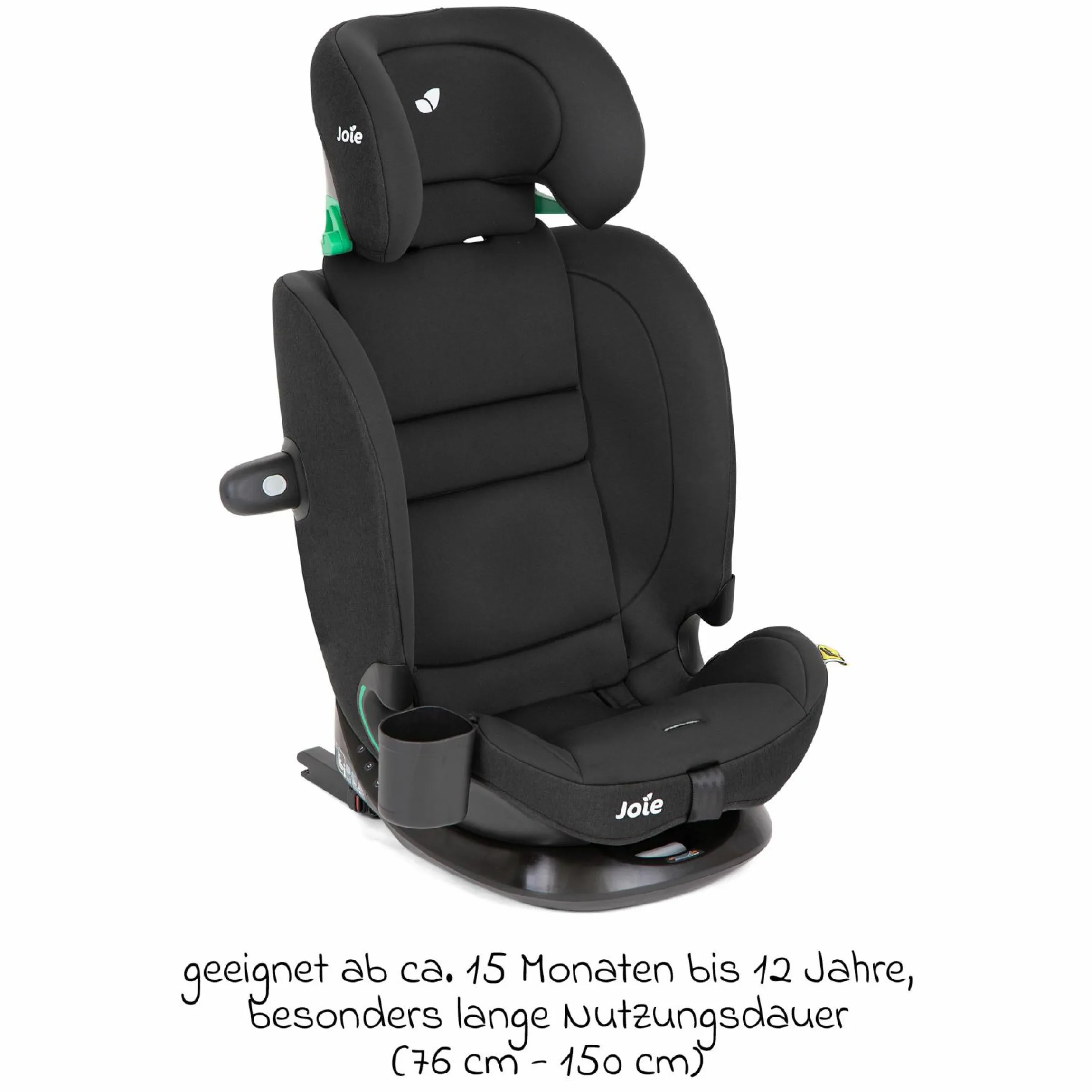 Kindersitz i-Bold R129 i-Size ab 15 Monate - 12 Jahre (76 cm - 150 cm) mit Isofix, Top-Tether & Getränkehalter - Shale - Kollektion 2025