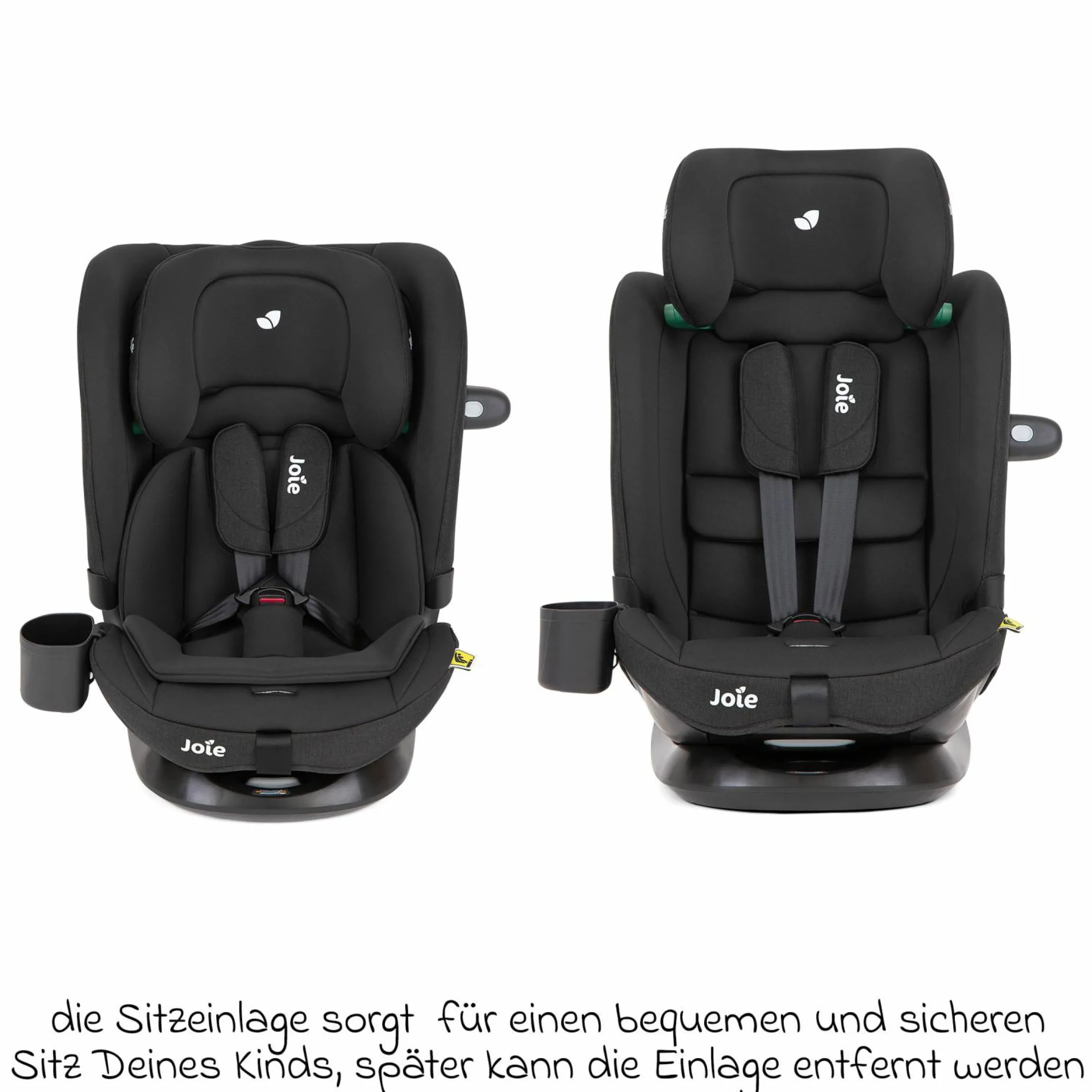 Kindersitz i-Bold R129 i-Size ab 15 Monate - 12 Jahre (76 cm - 150 cm) mit Isofix, Top-Tether & Getränkehalter - Shale - Kollektion 2025