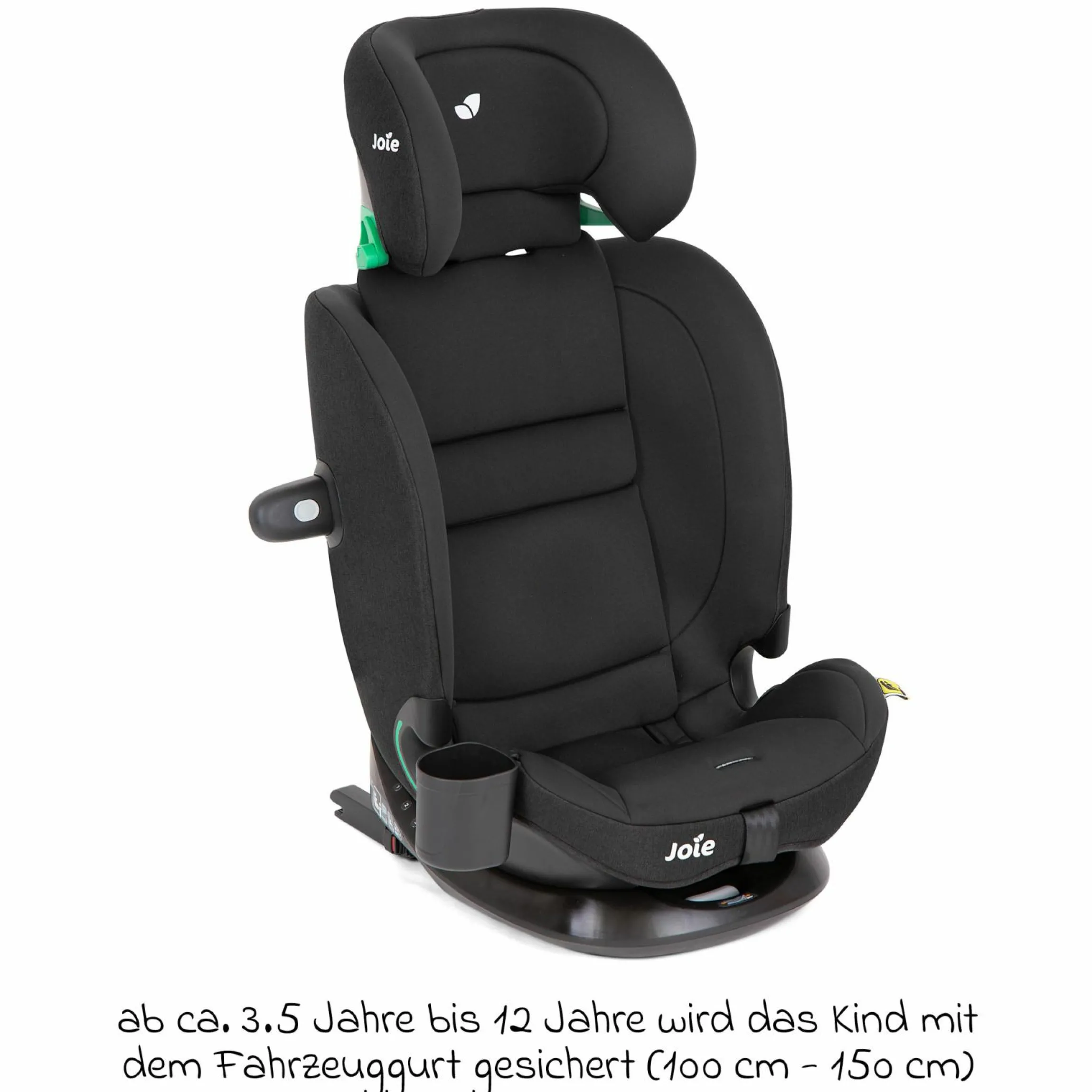 Kindersitz i-Bold R129 i-Size ab 15 Monate - 12 Jahre (76 cm - 150 cm) mit Isofix, Top-Tether & Getränkehalter - Shale - Kollektion 2025