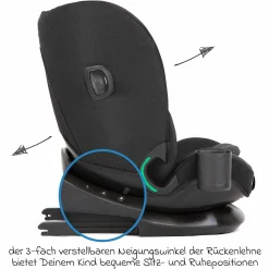 Kindersitz i-Bold R129 i-Size ab 15 Monate - 12 Jahre (76 cm - 150 cm) mit Isofix, Top-Tether & Getränkehalter - Shale - Kollektion 2025