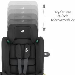 Kindersitz i-Bold R129 i-Size ab 15 Monate - 12 Jahre (76 cm - 150 cm) mit Isofix, Top-Tether & Getränkehalter - Shale - Kollektion 2025