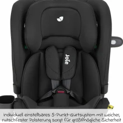 Kindersitz i-Bold R129 i-Size ab 15 Monate - 12 Jahre (76 cm - 150 cm) mit Isofix, Top-Tether & Getränkehalter - Shale - Kollektion 2025