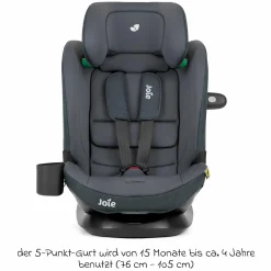 Kindersitz i-Bold R129 i-Size ab 15 Monate - 12 Jahre (76 cm - 150 cm) mit Isofix, Top-Tether & Getränkehalter - Moonlight - Kollektion 2025