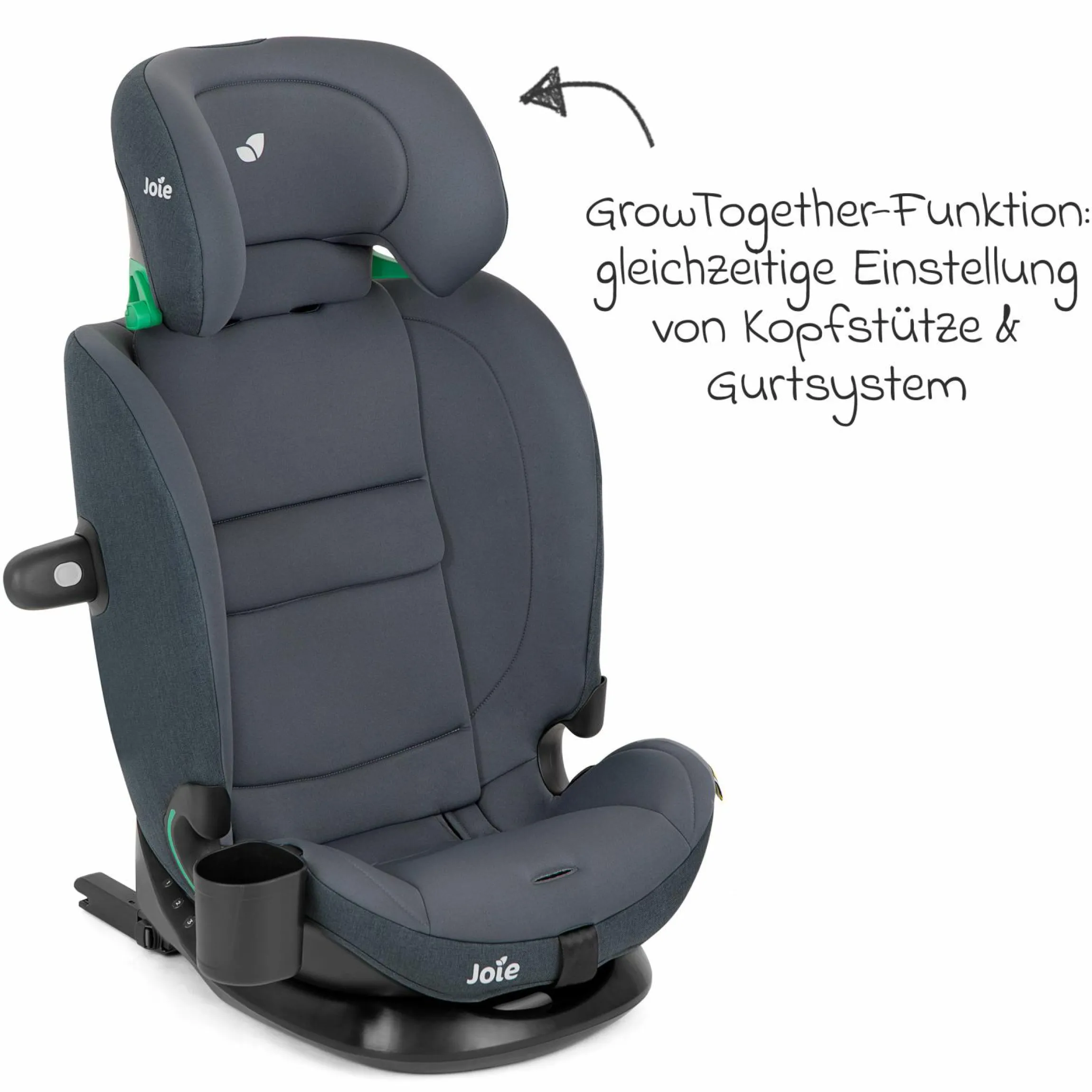 Kindersitz i-Bold R129 i-Size ab 15 Monate - 12 Jahre (76 cm - 150 cm) mit Isofix, Top-Tether & Getränkehalter - Moonlight - Kollektion 2025