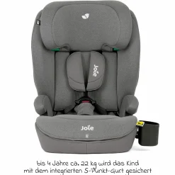 Kindersitz i-Irvana ab 15 Monate - 12 Jahre (76 cm - 150 cm) inkl. Isofix - Thunder - Kollektion 2025