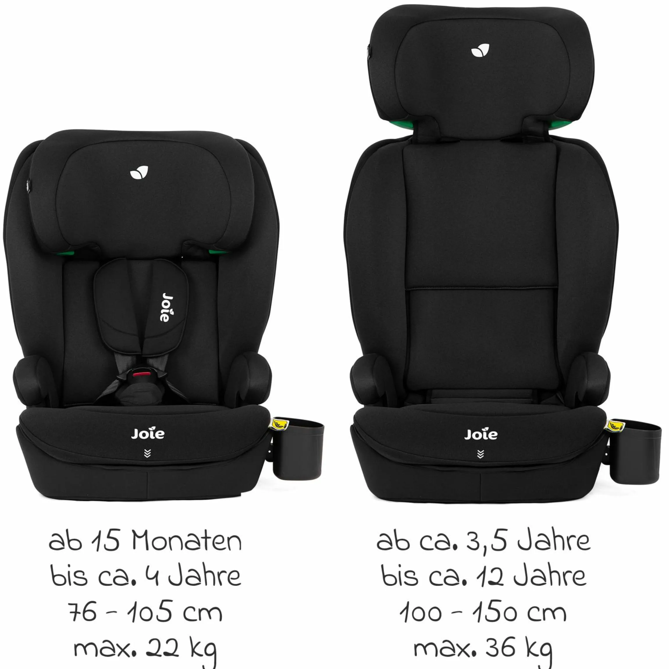 Kindersitz i-Irvana ab 15 Monate - 12 Jahre (76 cm - 150 cm) inkl. Isofix - Shale - Kollektion 2025