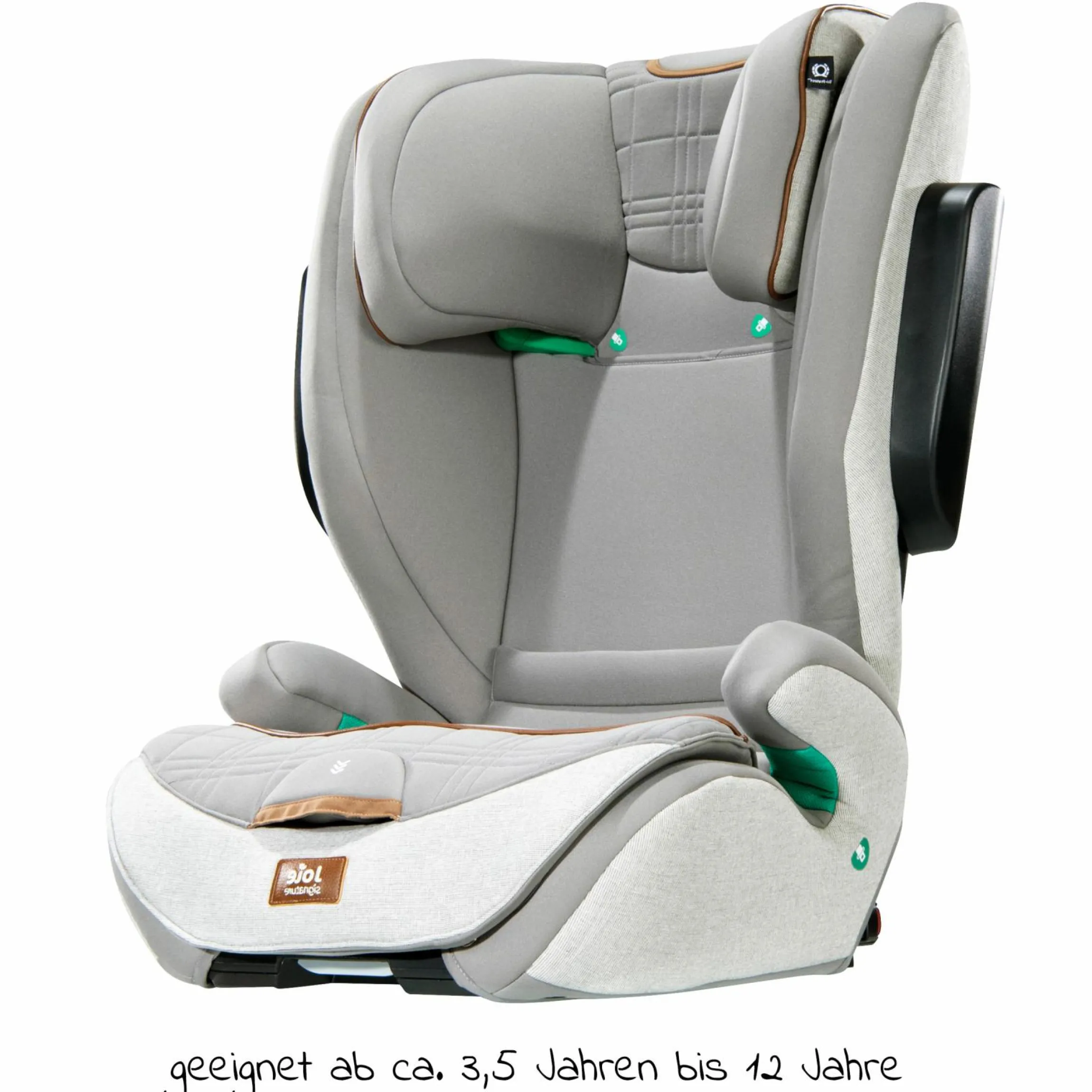 Kindersitz i-Traver i-Size ab 3,5 Jahre - 12 Jahre (100 cm - 150 cm) nur 5,6 kg leicht inkl. Isofix - Signature - Oyster