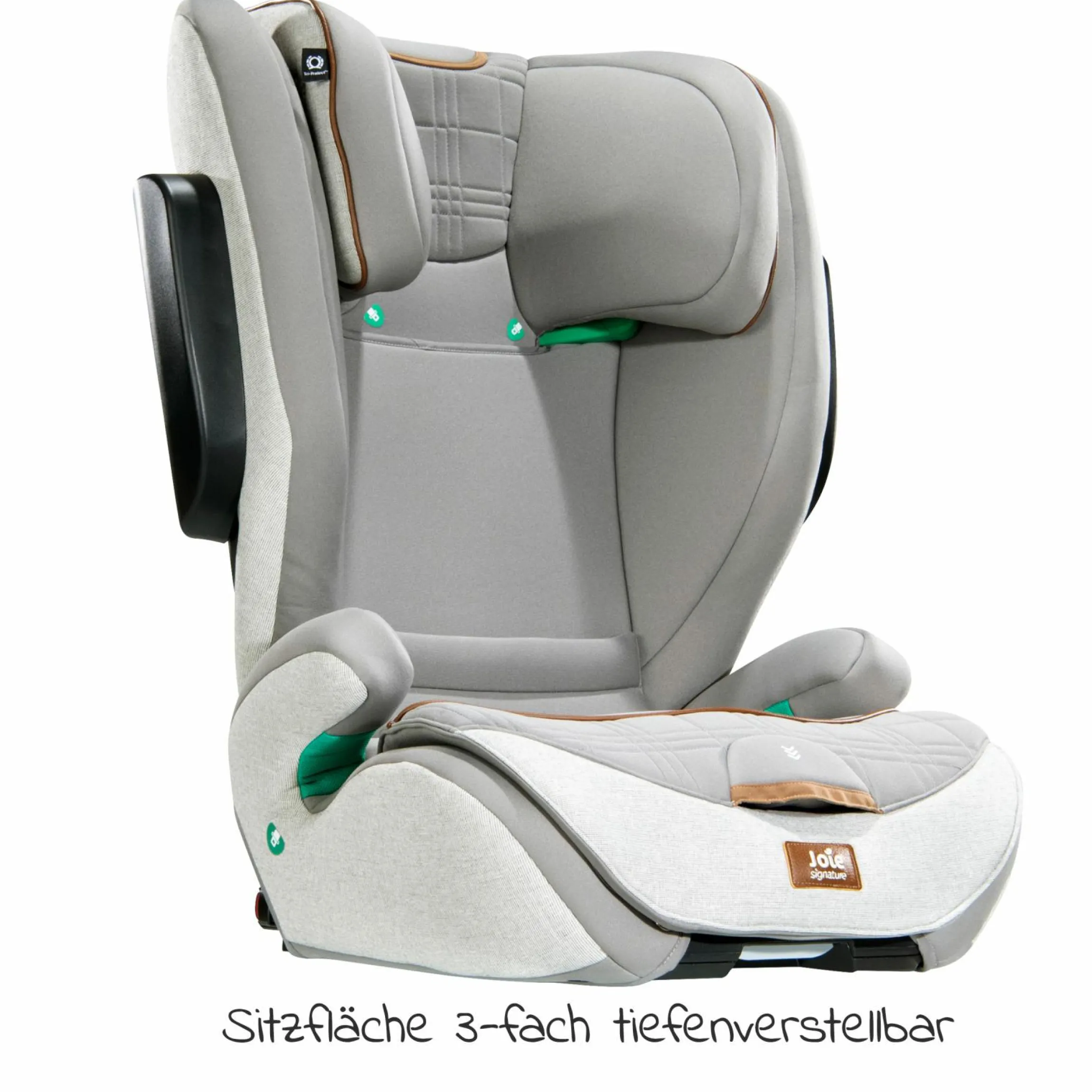 Kindersitz i-Traver i-Size ab 3,5 Jahre - 12 Jahre (100 cm - 150 cm) nur 5,6 kg leicht inkl. Isofix - Signature - Oyster