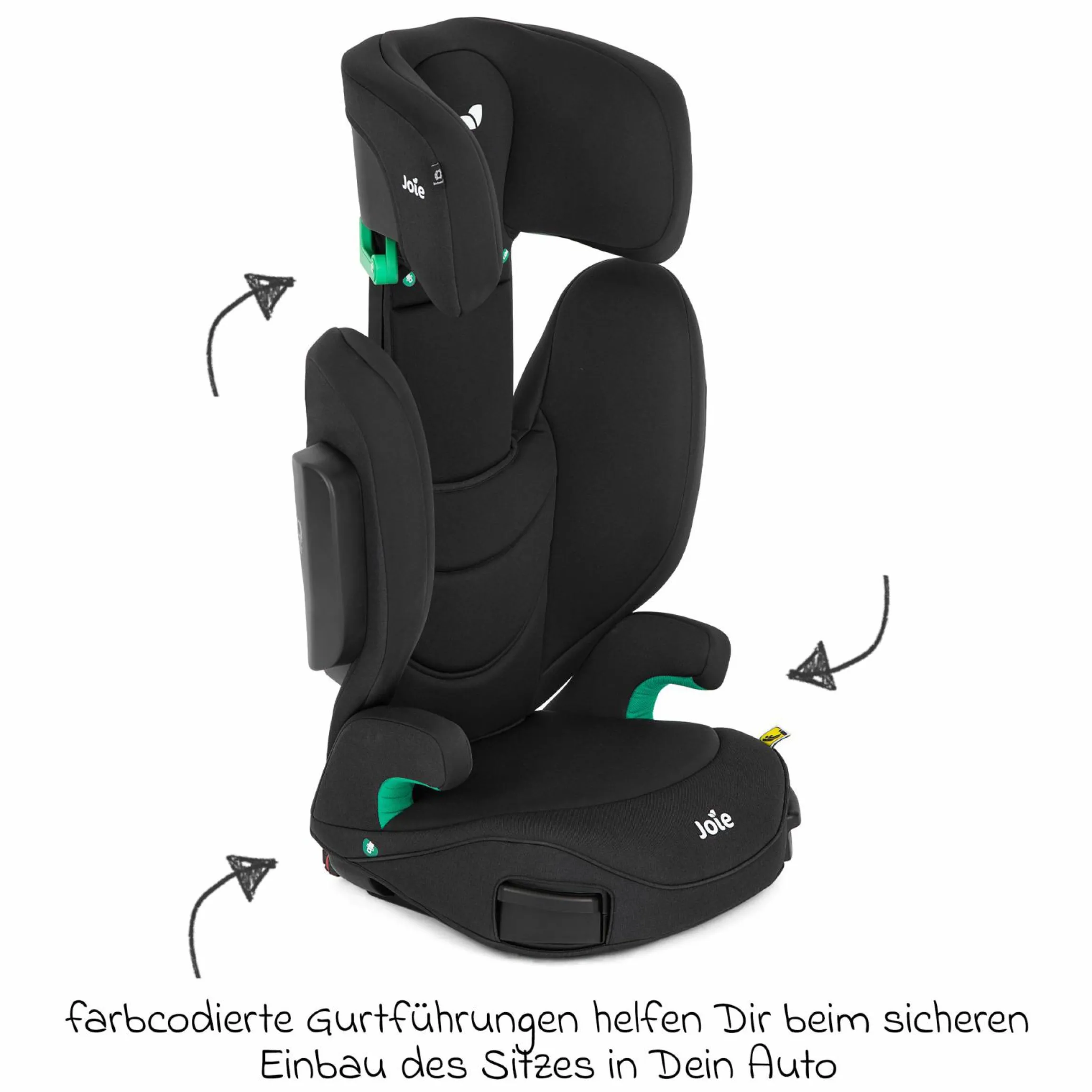 Kindersitz i-Trillo FX i-Size ab 3,5 Jahre - 12 Jahre (100 cm - 150 cm) inkl. Getränkehalter - Shale