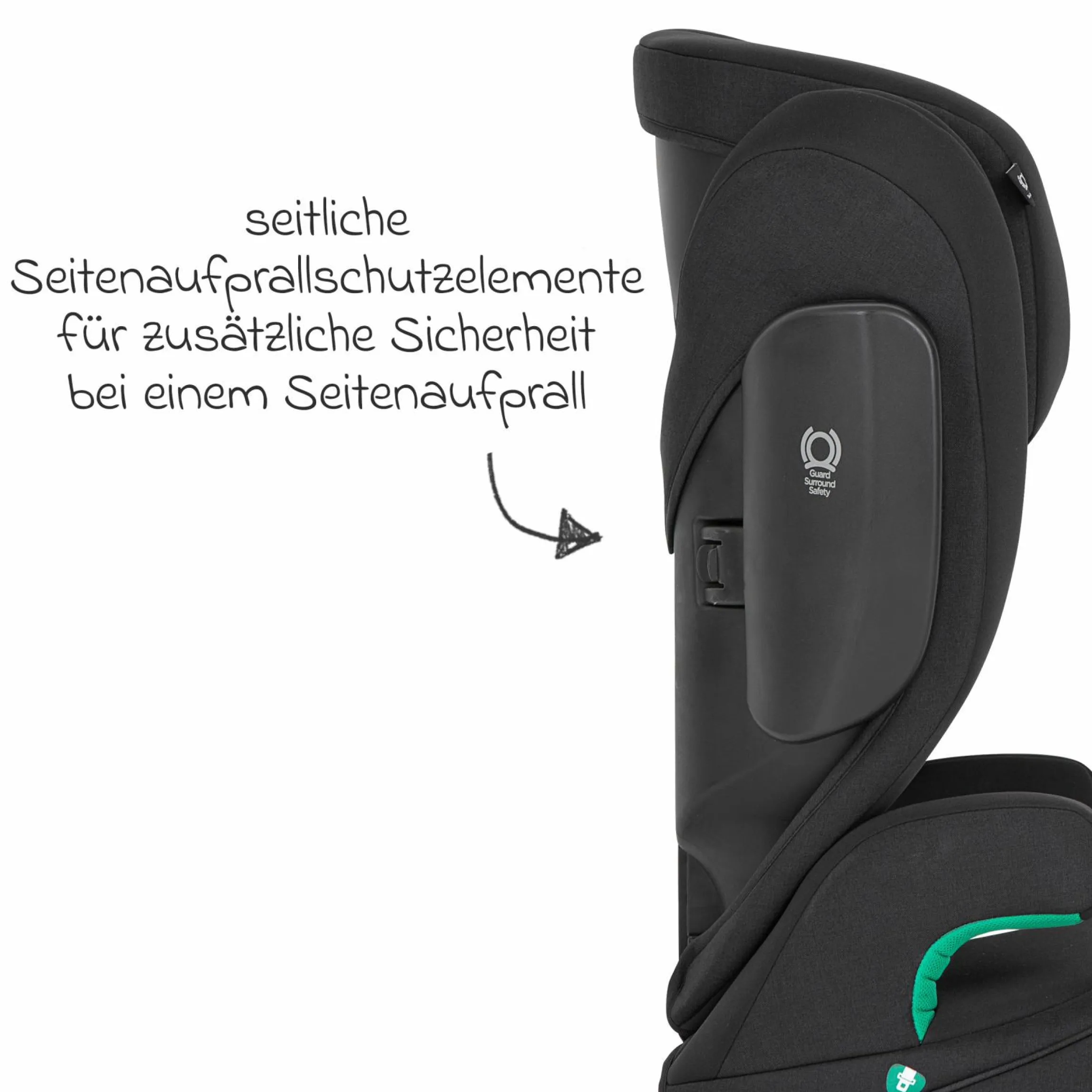 Kindersitz i-Trillo FX i-Size ab 3,5 Jahre - 12 Jahre (100 cm - 150 cm) inkl. Getränkehalter - Shale