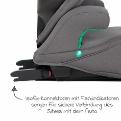 Kindersitz i-Trillo FX i-Size ab 3,5 Jahre - 12 Jahre (100 cm - 150 cm) inkl. Getränkehalter - Thunder