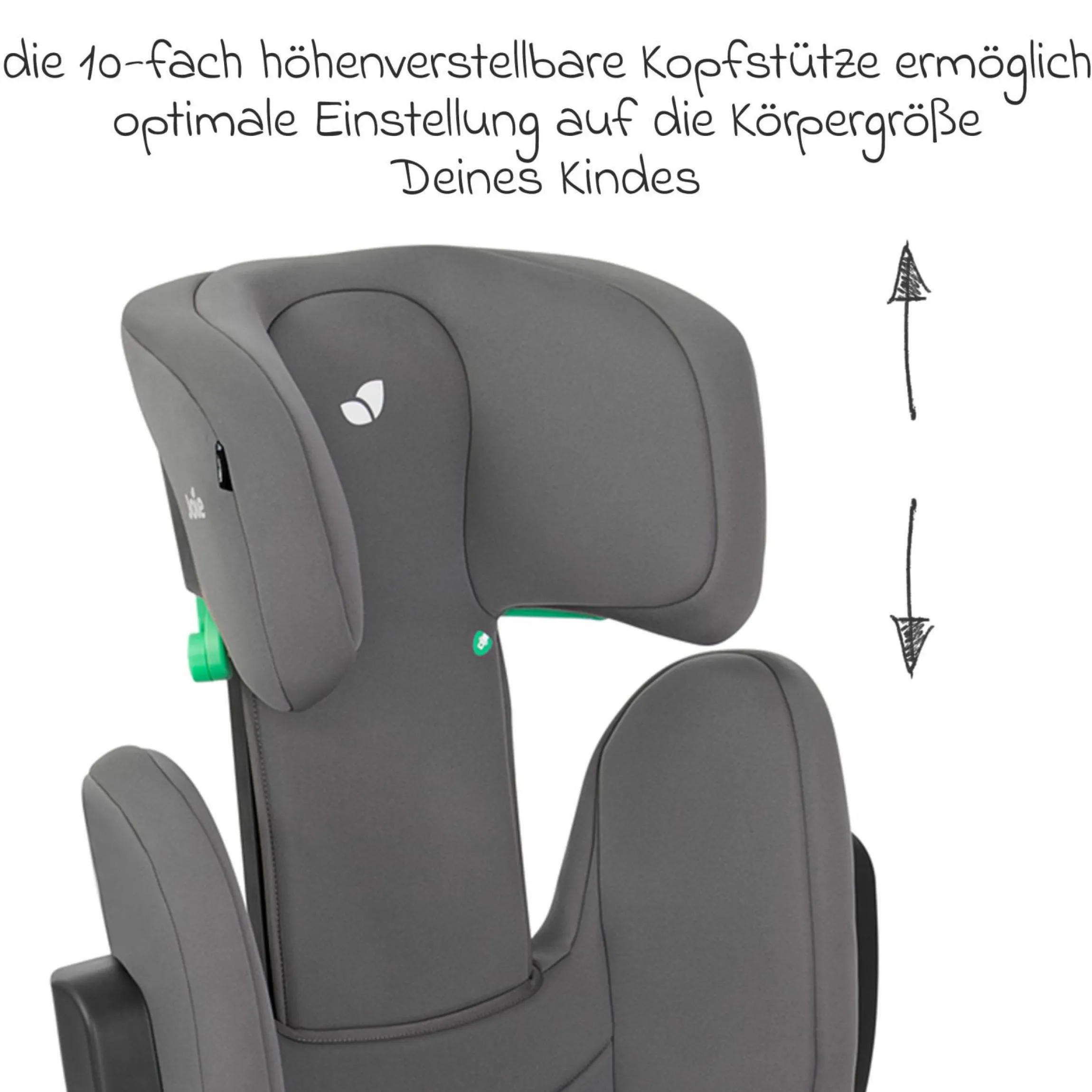 Kindersitz i-Trillo i-Size ab 3 Jahre - 12 Jahre (100 cm - 150 cm) inkl. Getränkehalter - Thunder - Kollektion 2025