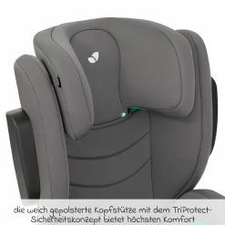 Kindersitz i-Trillo i-Size ab 3 Jahre - 12 Jahre (100 cm - 150 cm) inkl. Getränkehalter - Thunder - Kollektion 2025