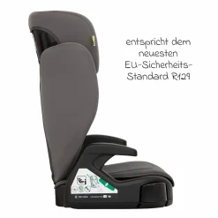 Kindersitz Junior Maxi i-Size R129 ab 3,5 Jahre - 12 Jahre (100 cm - 150 cm) inkl. Getränkehalter nur 3,5 kg leicht - Iron - Kollektion 2025