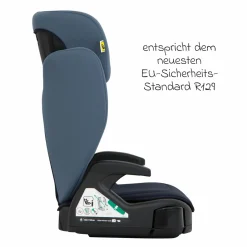 Kindersitz Junior Maxi i-Size R129 ab 3,5 Jahre - 12 Jahre (100 cm - 150 cm) inkl. Getränkehalter nur 3,5 kg leicht - Navy - Kollektion 2025