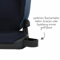 Kindersitz Junior Maxi i-Size R129 ab 3,5 Jahre - 12 Jahre (100 cm - 150 cm) inkl. Getränkehalter nur 3,5 kg leicht - Navy - Kollektion 2025