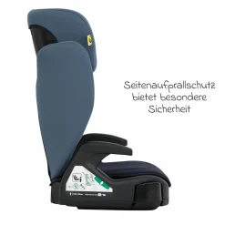 Kindersitz Junior Maxi i-Size R129 ab 3,5 Jahre - 12 Jahre (100 cm - 150 cm) inkl. Getränkehalter nur 3,5 kg leicht - Navy - Kollektion 2025