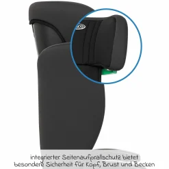 Kindersitz Junior Maxi i-Size R129 ab 3,5 Jahre - 12 Jahre (100 cm - 150 cm) inkl. Getränkehalter nur 3,5 kg leicht - Midnight - Kollektion 2025