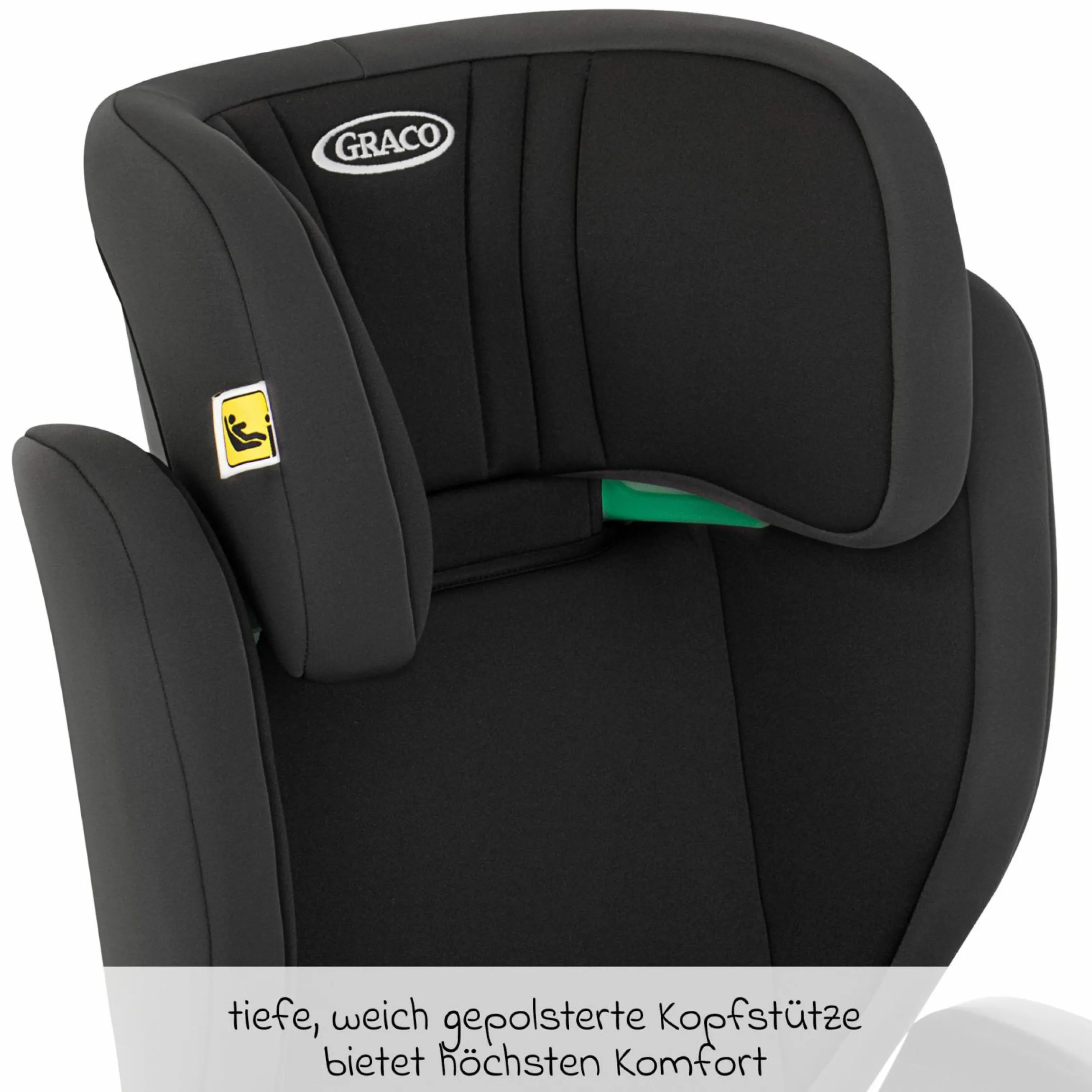 Kindersitz Junior Maxi i-Size R129 ab 3,5 Jahre - 12 Jahre (100 cm - 150 cm) inkl. Getränkehalter nur 3,5 kg leicht - Midnight - Kollektion 2025