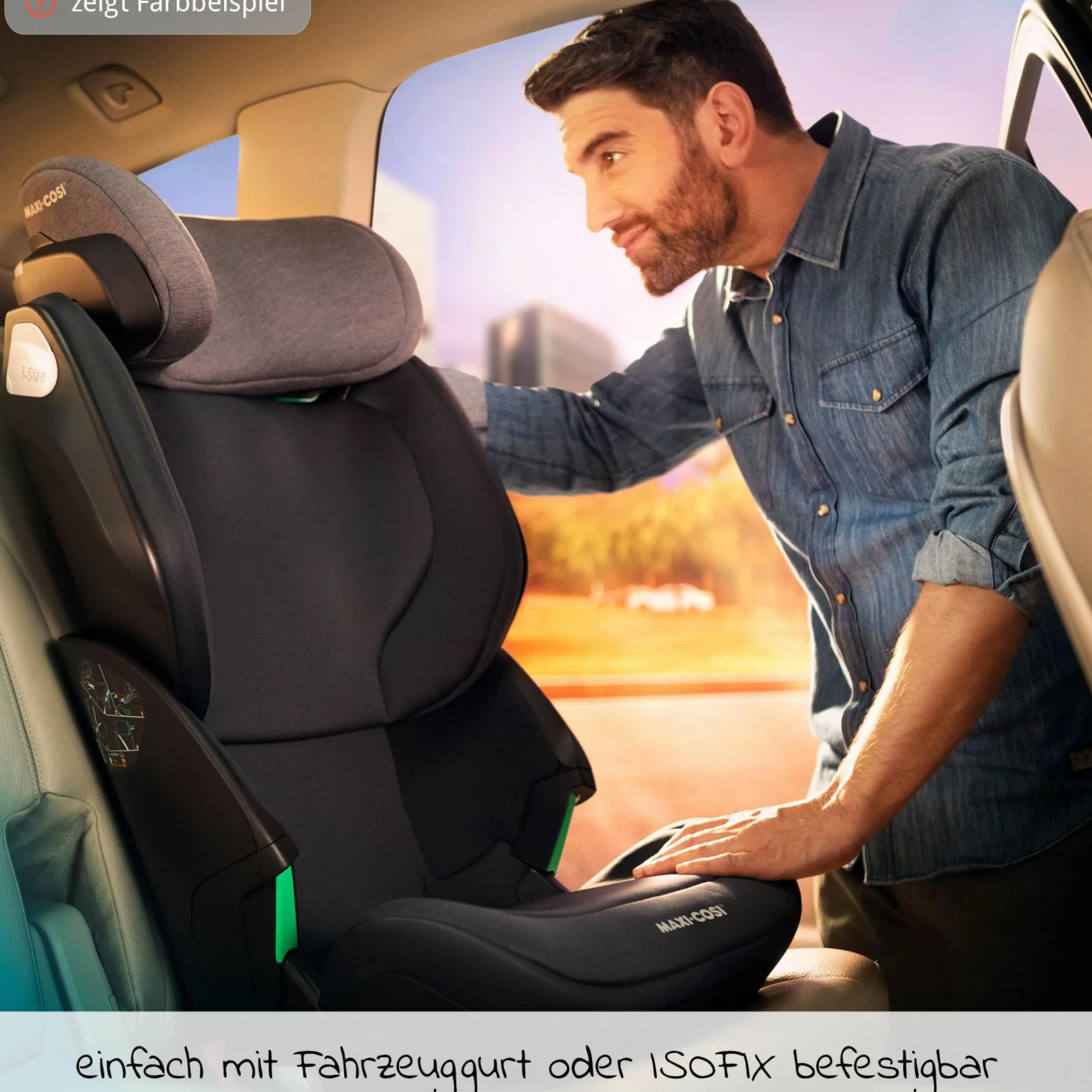 Kindersitz Kore i-Size ab 3,5 Jahre-12 Jahre (100-150 cm) mit SPS Plus Aufprallschutz & Isofix - Authentic Grey - Kollektion 2025