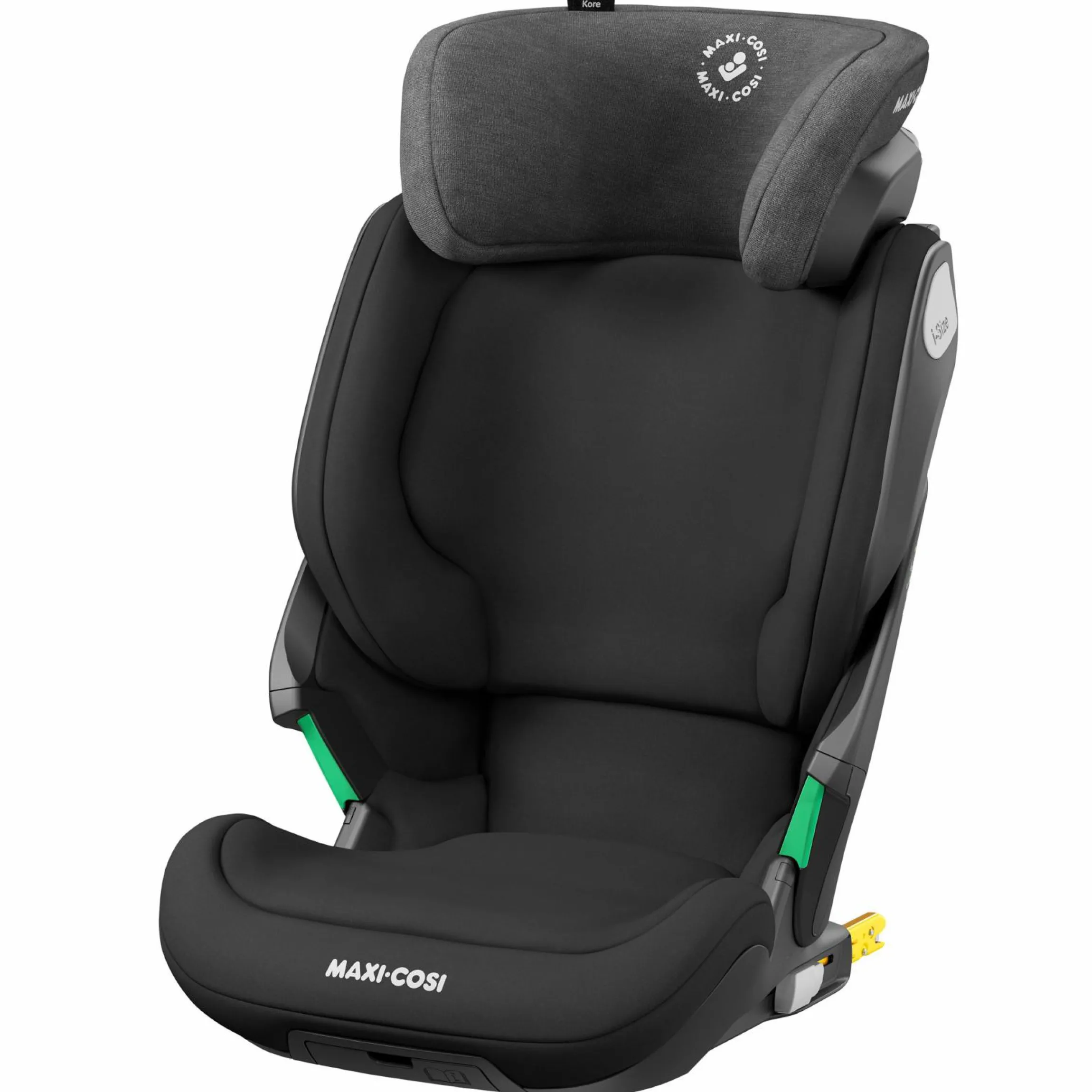 Kindersitz Kore i-Size ab 3,5 Jahre-12 Jahre (100-150 cm) mit SPS Plus Aufprallschutz & Isofix - Authentic Black - Kollektion 2025