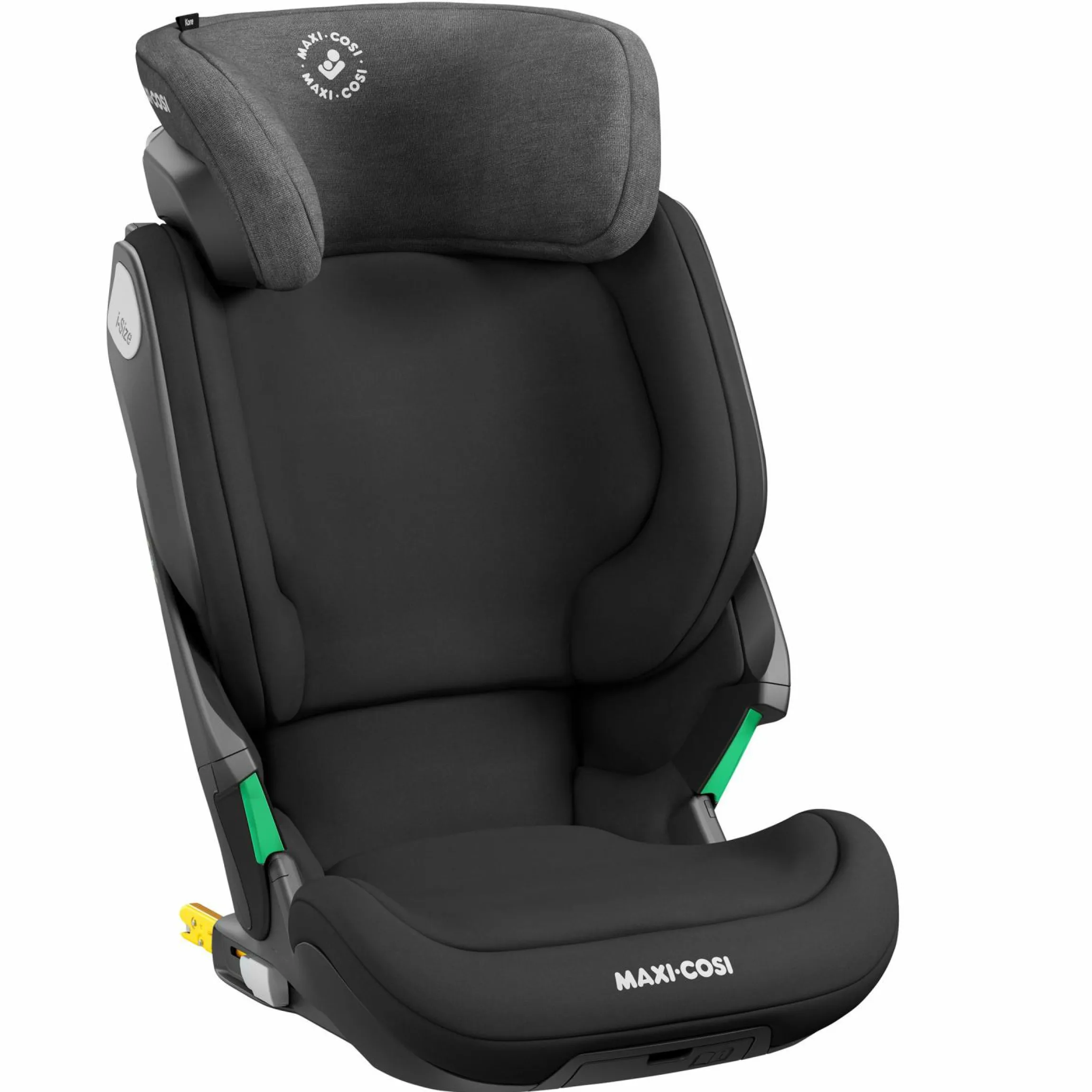 Kindersitz Kore i-Size ab 3,5 Jahre-12 Jahre (100-150 cm) mit SPS Plus Aufprallschutz & Isofix - Authentic Black - Kollektion 2025