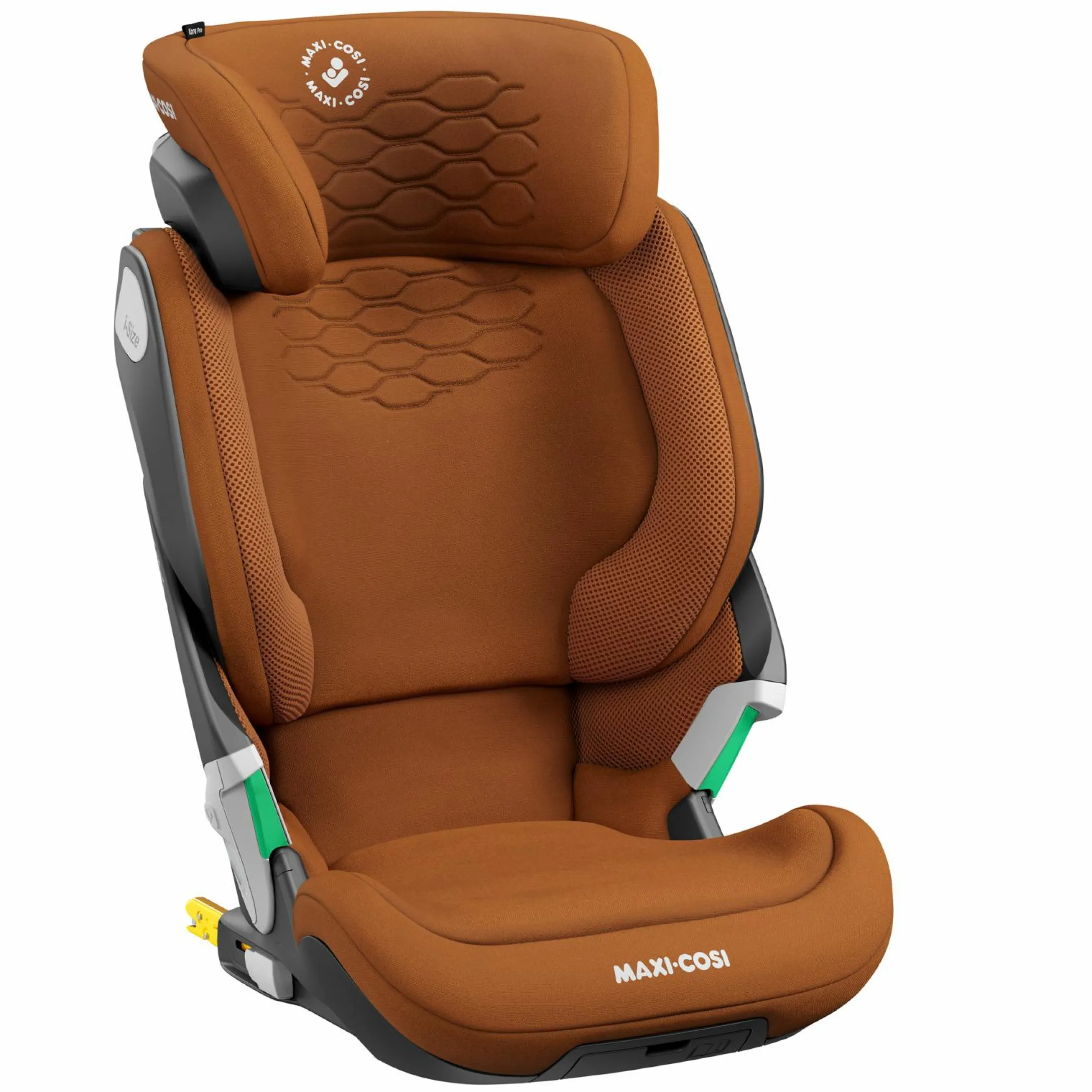 Kindersitz Kore Pro i-Size 3,5 Jahre-12 Jahre (100 cm -150 cm) mit SPS Plus Aufprallschutz & Isofix - Authentic Cognac